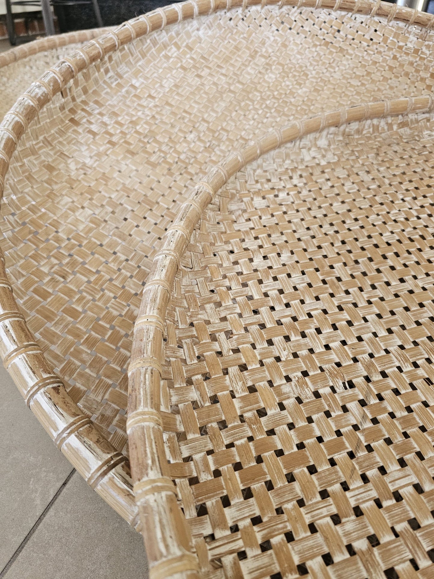 Rattan Rice Plates