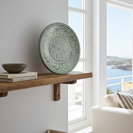 Decorative wooden plate (40cm)