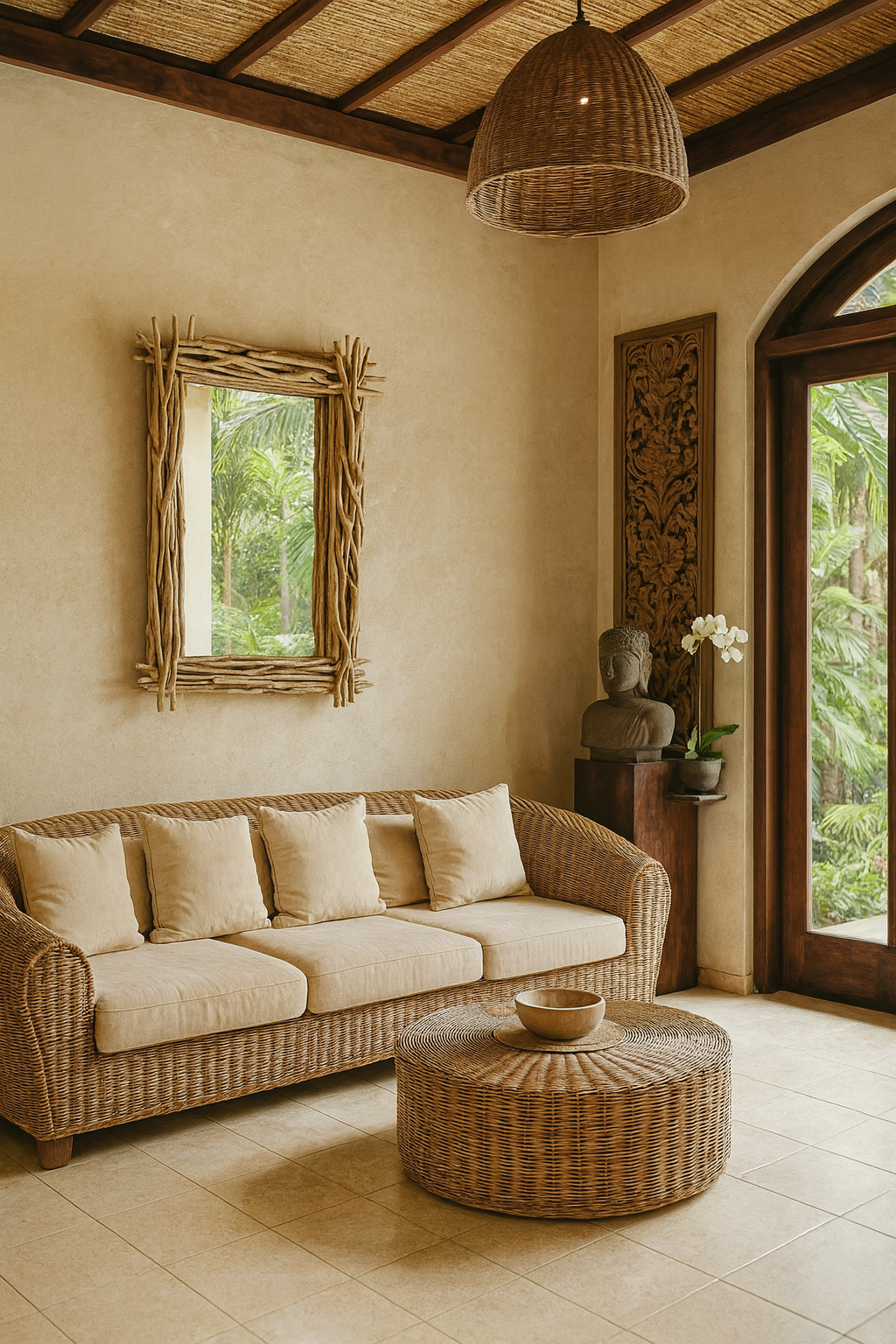 Wild twigs mirror 90x60cm. Model Ranting