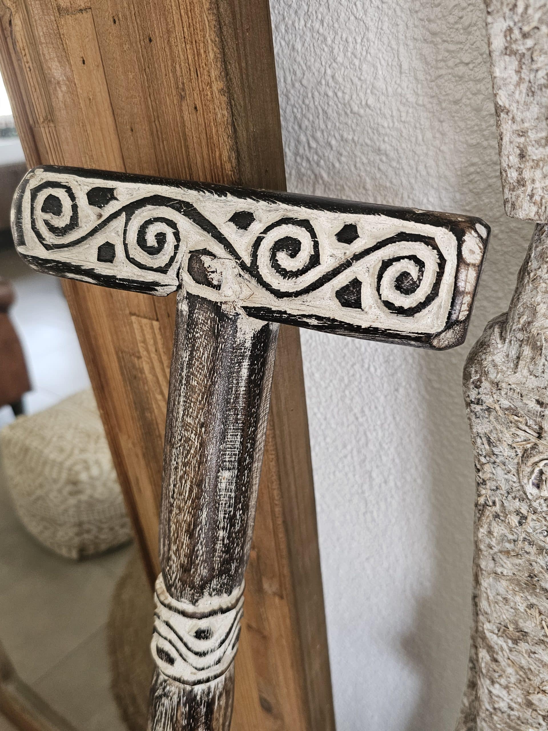 Decorative wooden oars