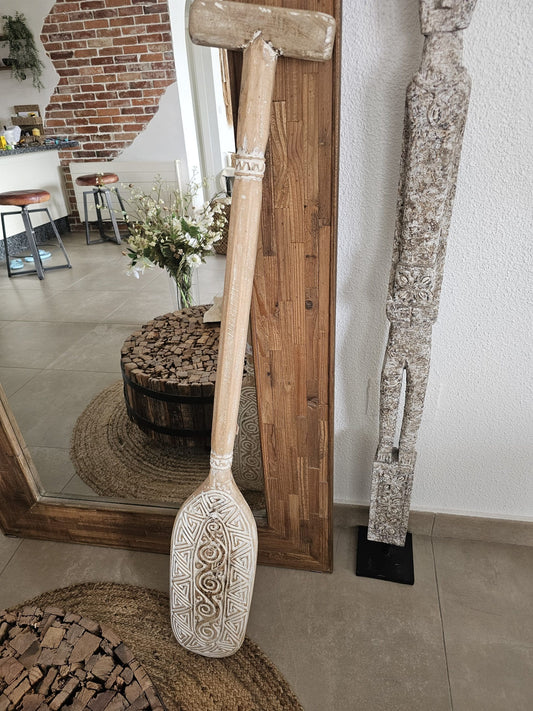 Decorative wooden oars