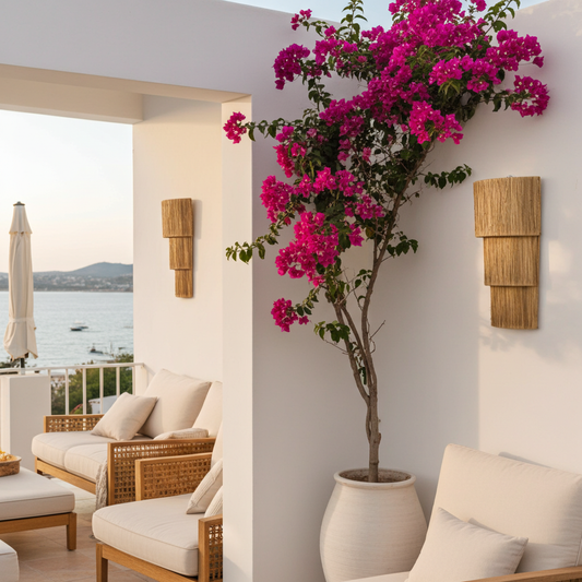 Rattan wall lamp Model Pagi