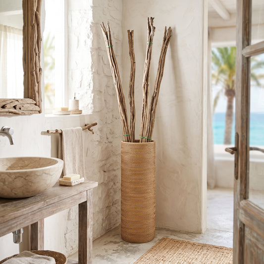 Natural Galam Wood Decorative Stick Model Buton