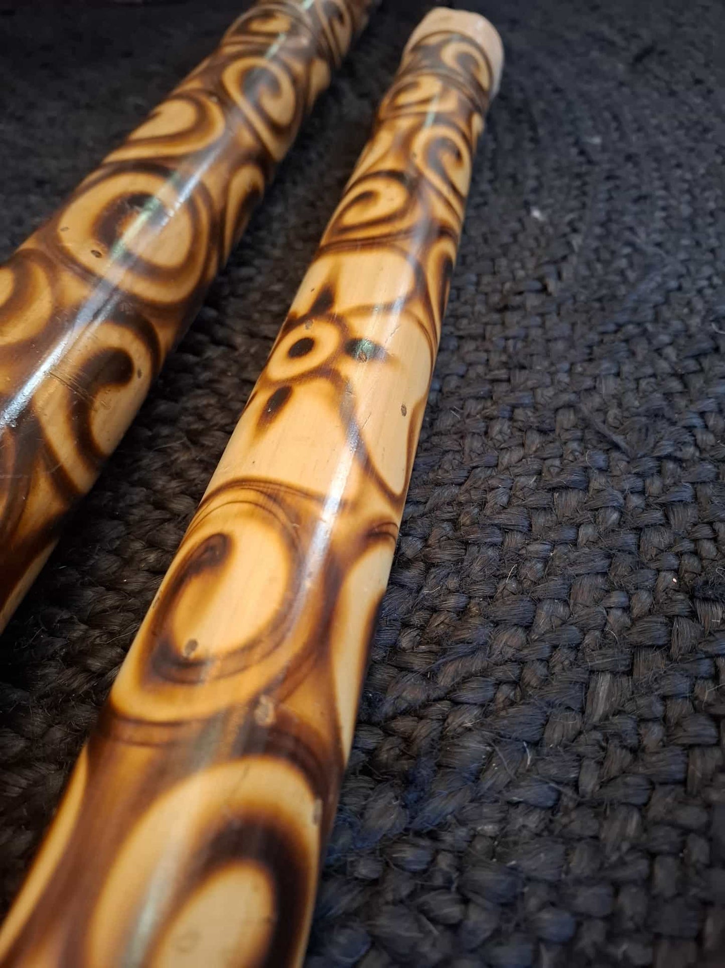 Decorated bamboo rainpipe