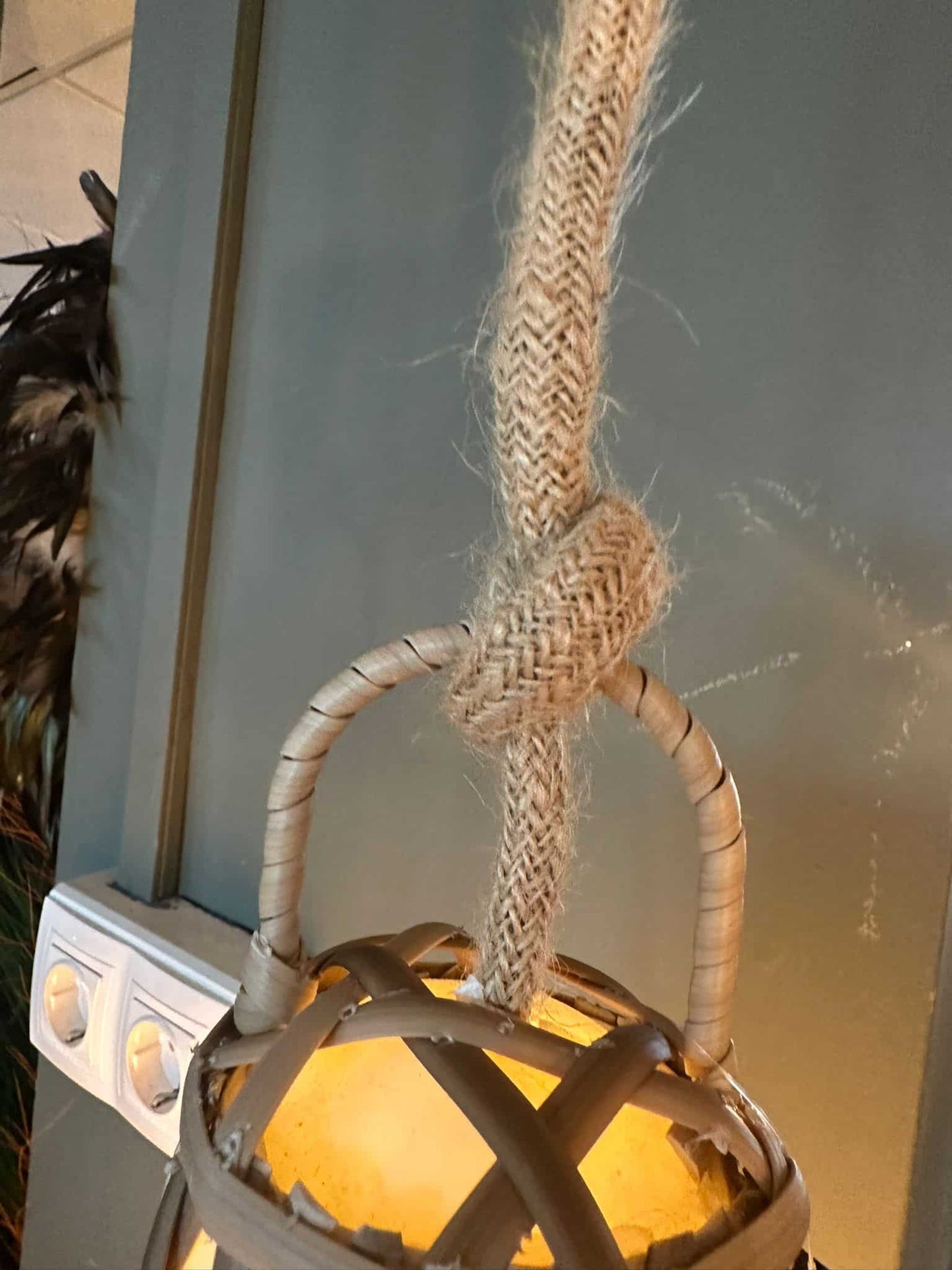 Lantern shaped ceiling lamp