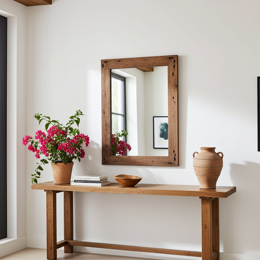 Mirror 90x60cm dark frame Model Ulin