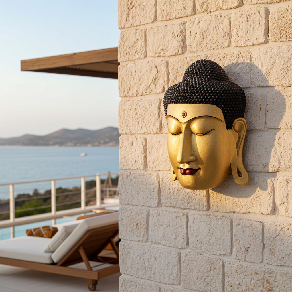 Máscara de Buda Dorada