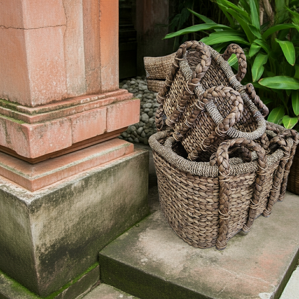 Waterhyacint baskets, 3 sizes