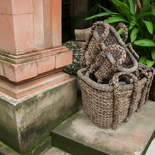 Waterhyacint baskets, 3 sizes