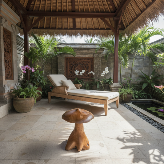 Organic Teak Root Mushroom Model Romang