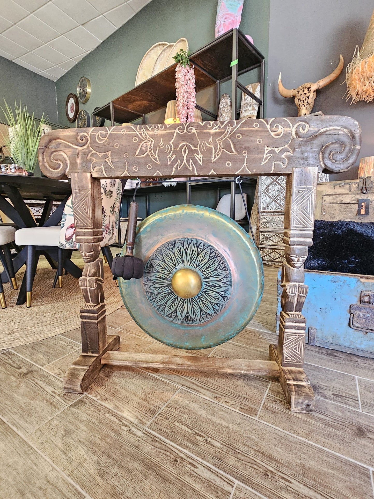 Gong Logam Flower Model