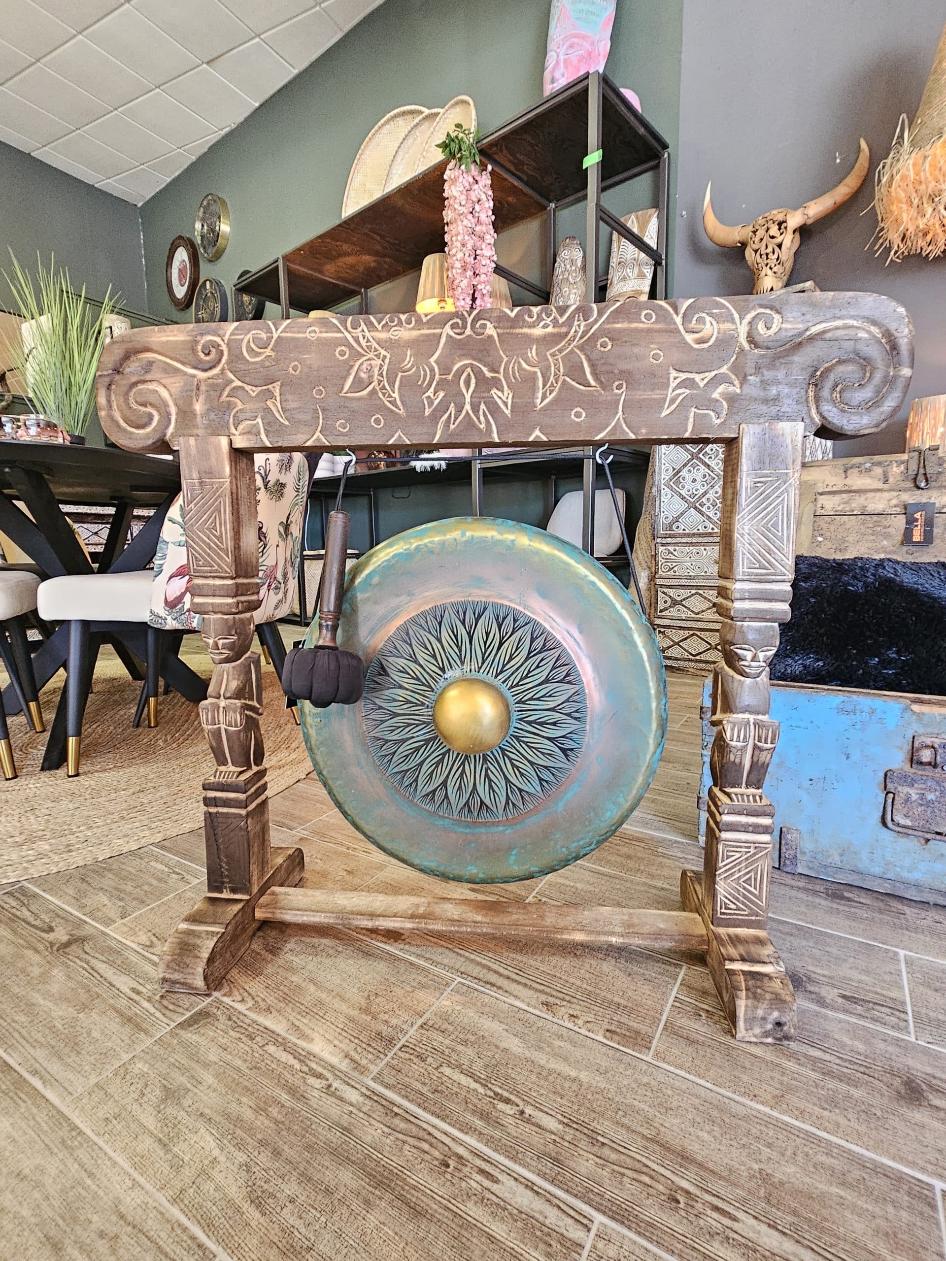 Gong Logam Flower Model