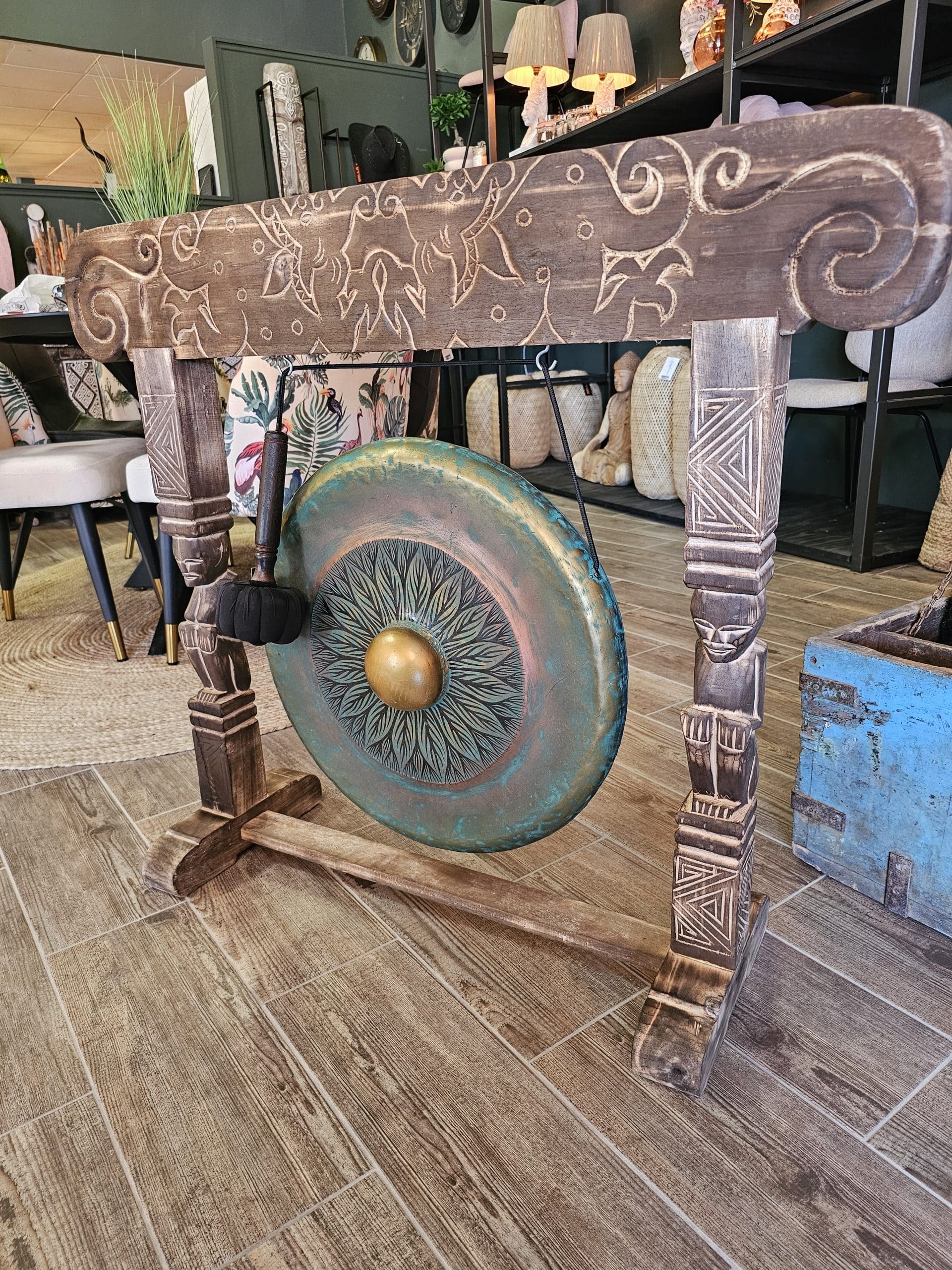 Gong Logam Flower Model