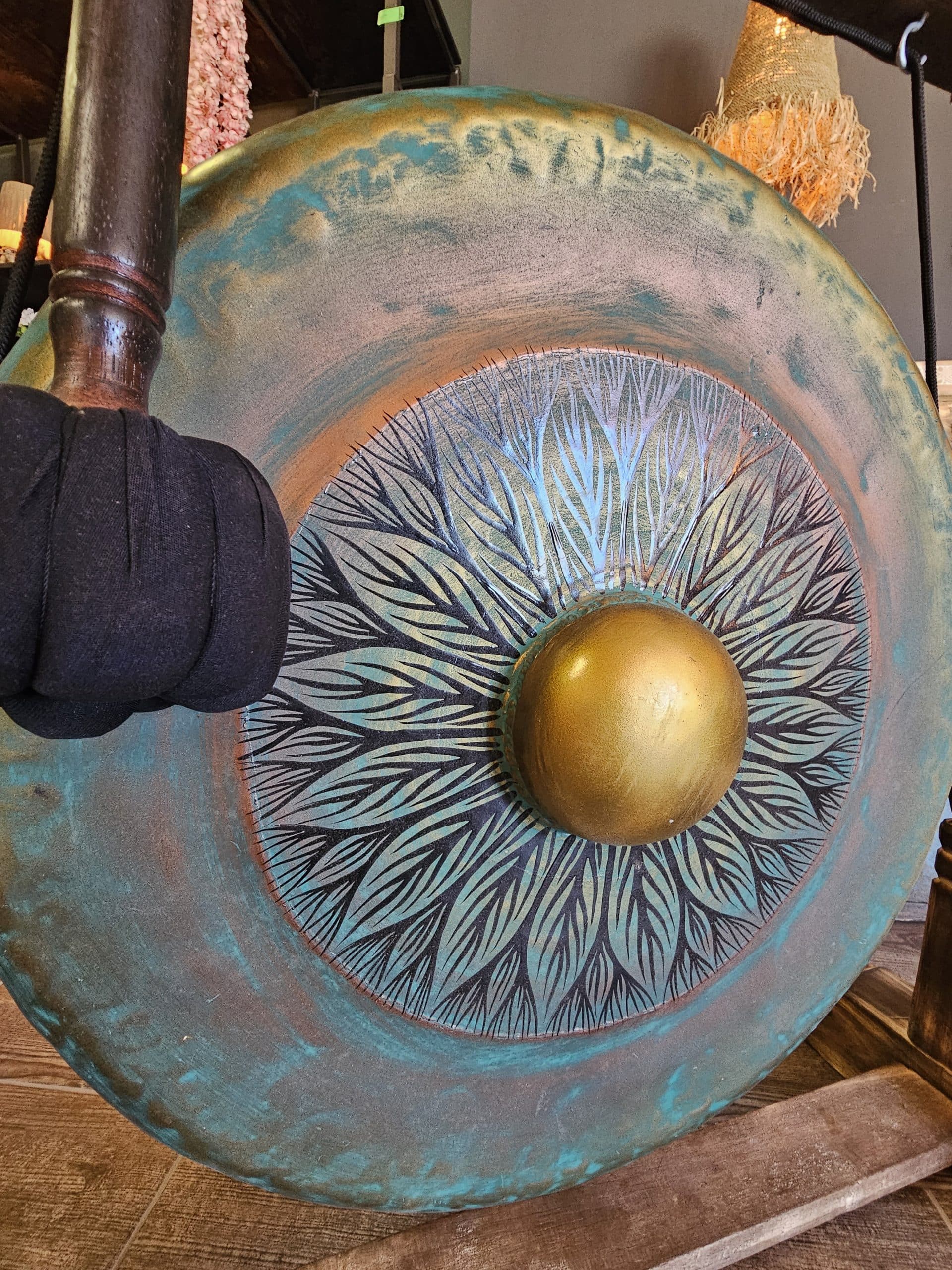 Gong Logam Flower Model
