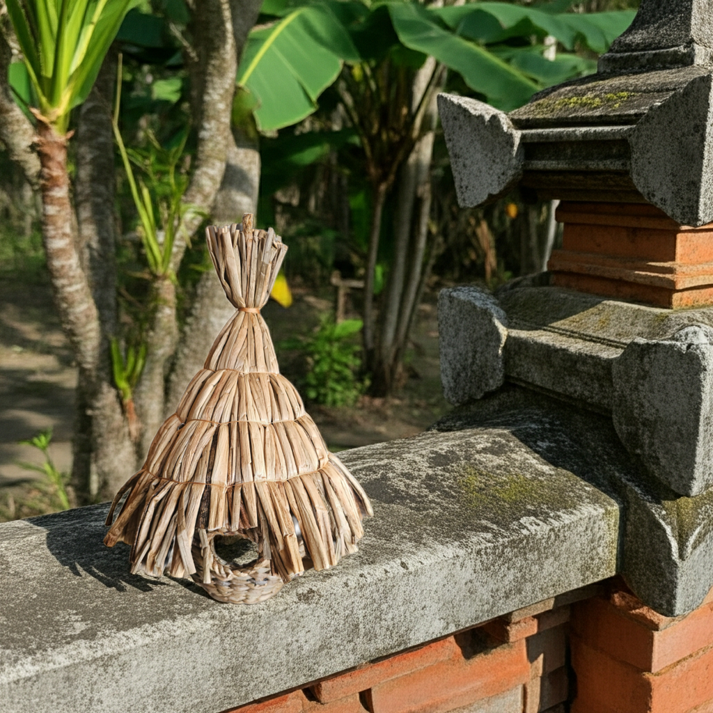 Birdsnest from bananaleaf