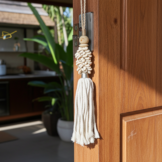 Doorhanger with white shells