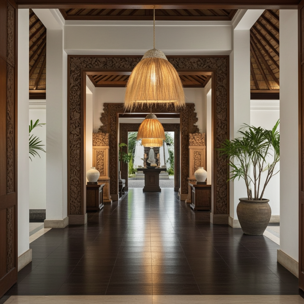 Hanglamp. Model Rayung in two sizes.