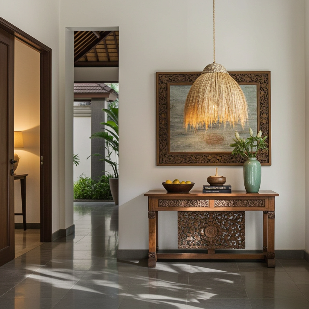 Hanglamp. Model Rayung in two sizes.