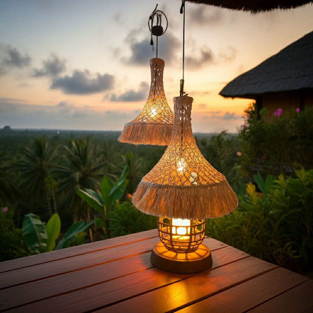 Lámpara colgante Coco Modelo Kipas