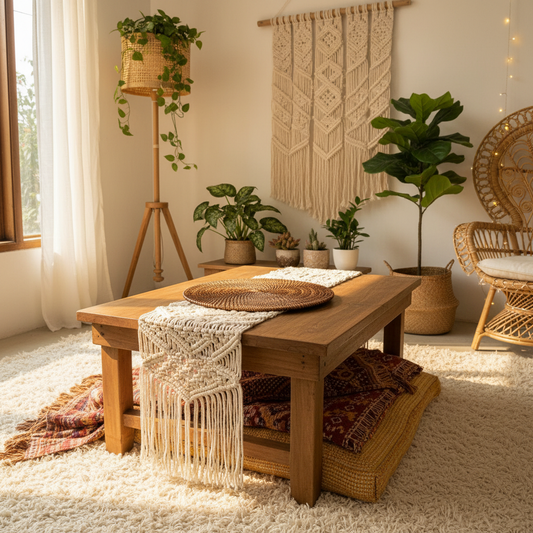 Round Woven Rattan Placemat Model Babi Flores