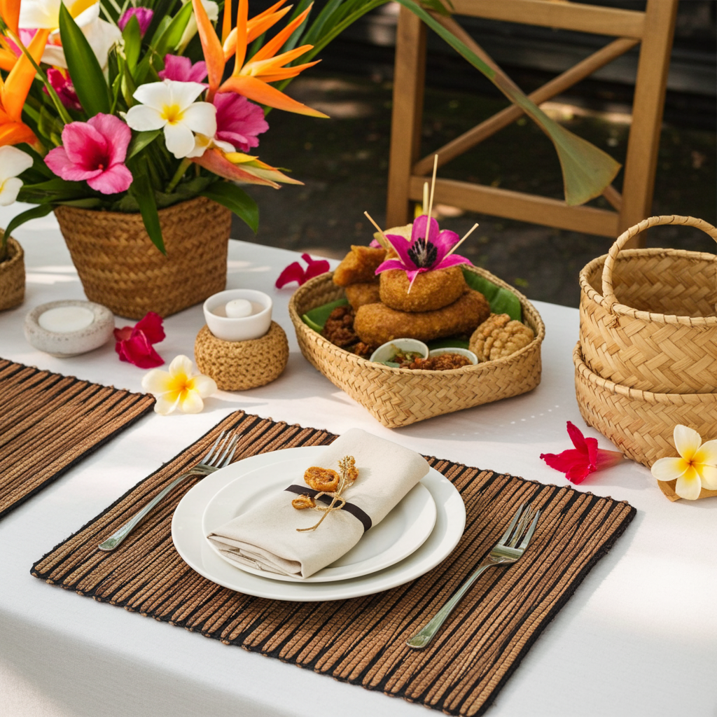 Placemat from bananleaf in THREE colors