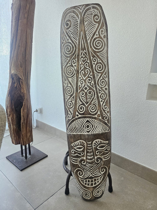 Wooden Handcarved Skull