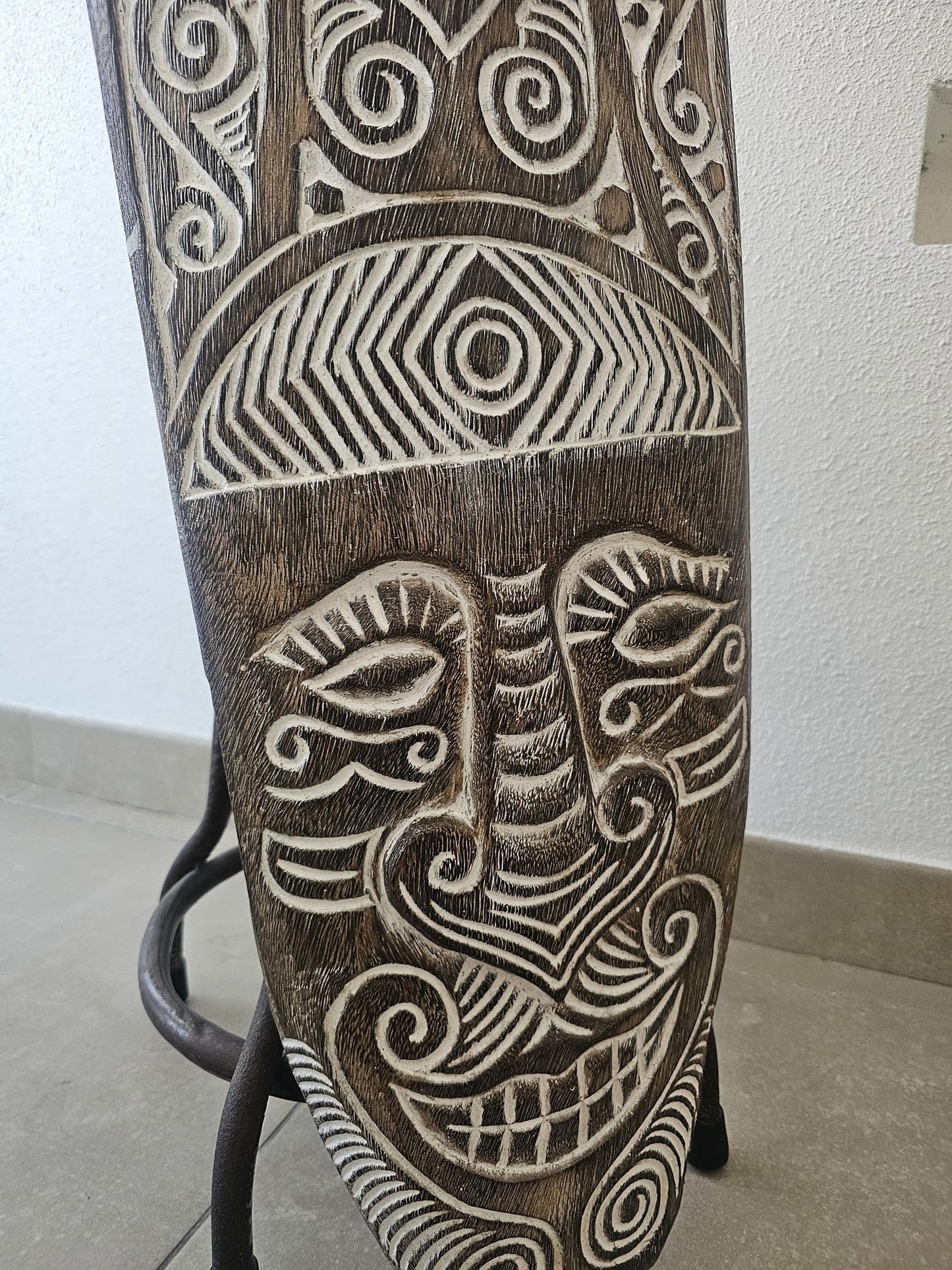 Wooden Handcarved Skull