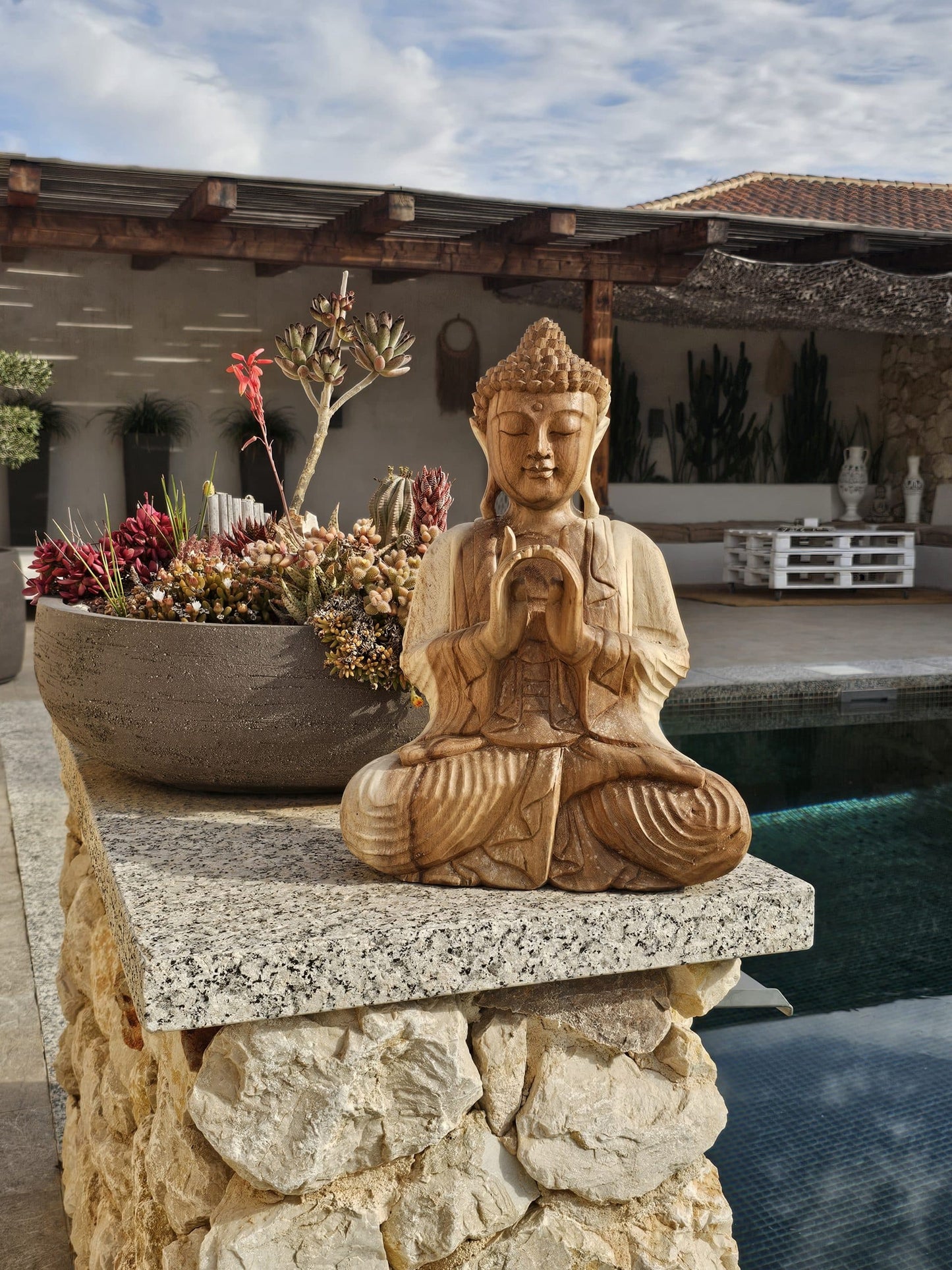 Buddha Statue Closed Hands