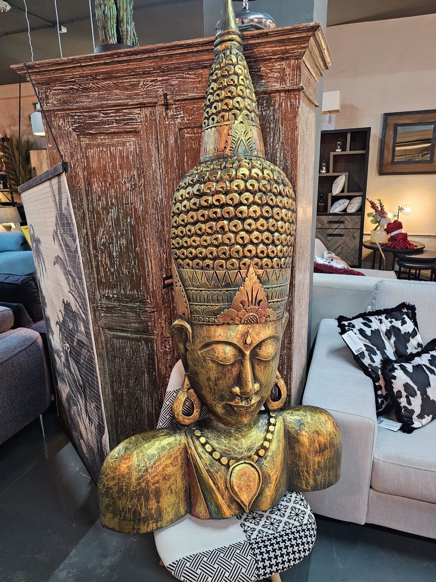 Colored Buddha Mask Model Bangka