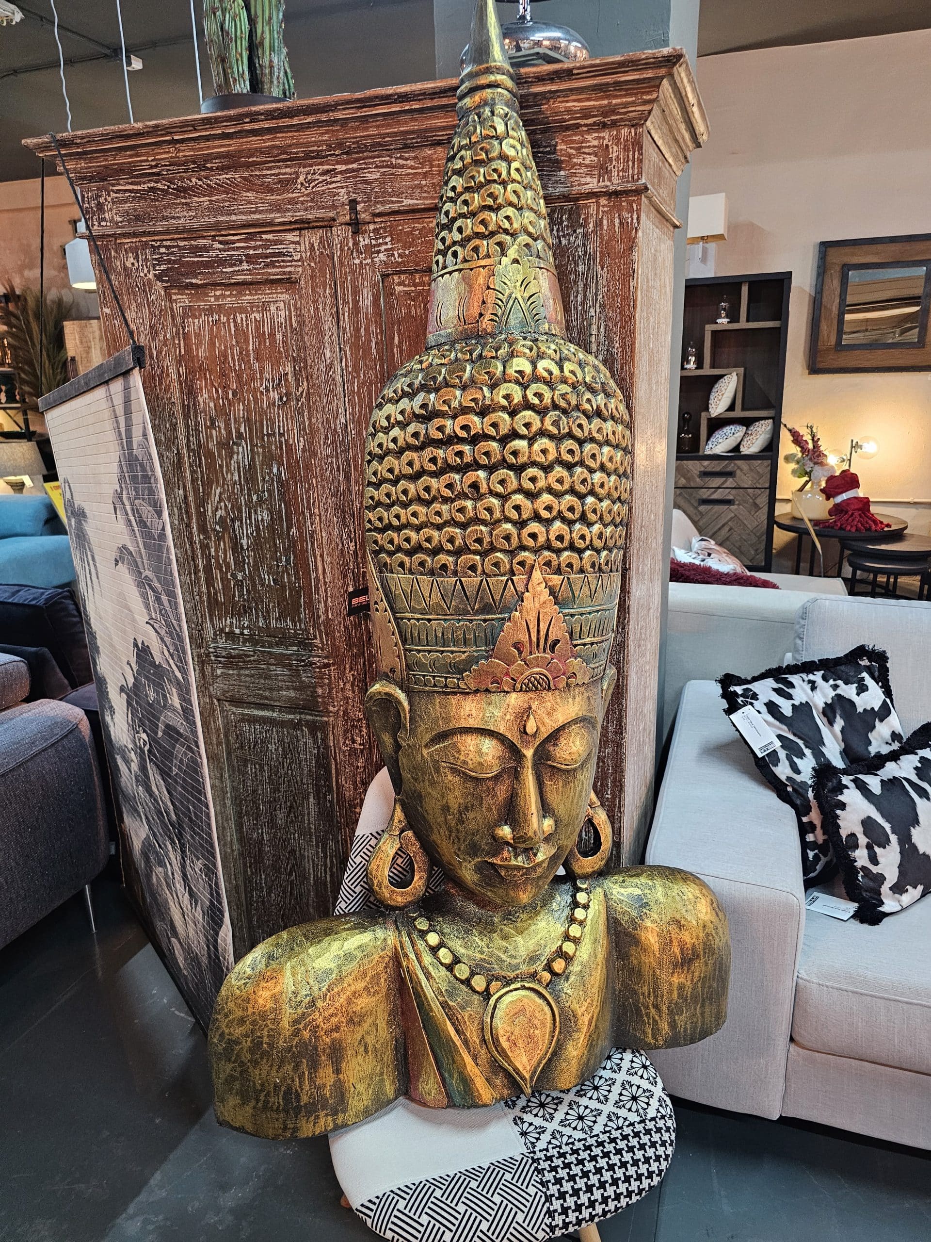 Colored Buddha Mask Model Bangka