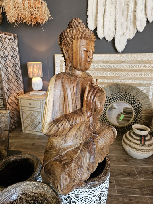 Buddha Statue Closed Hands 60cm