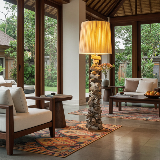 Candeeiro de pé 120cm Modelo Puak