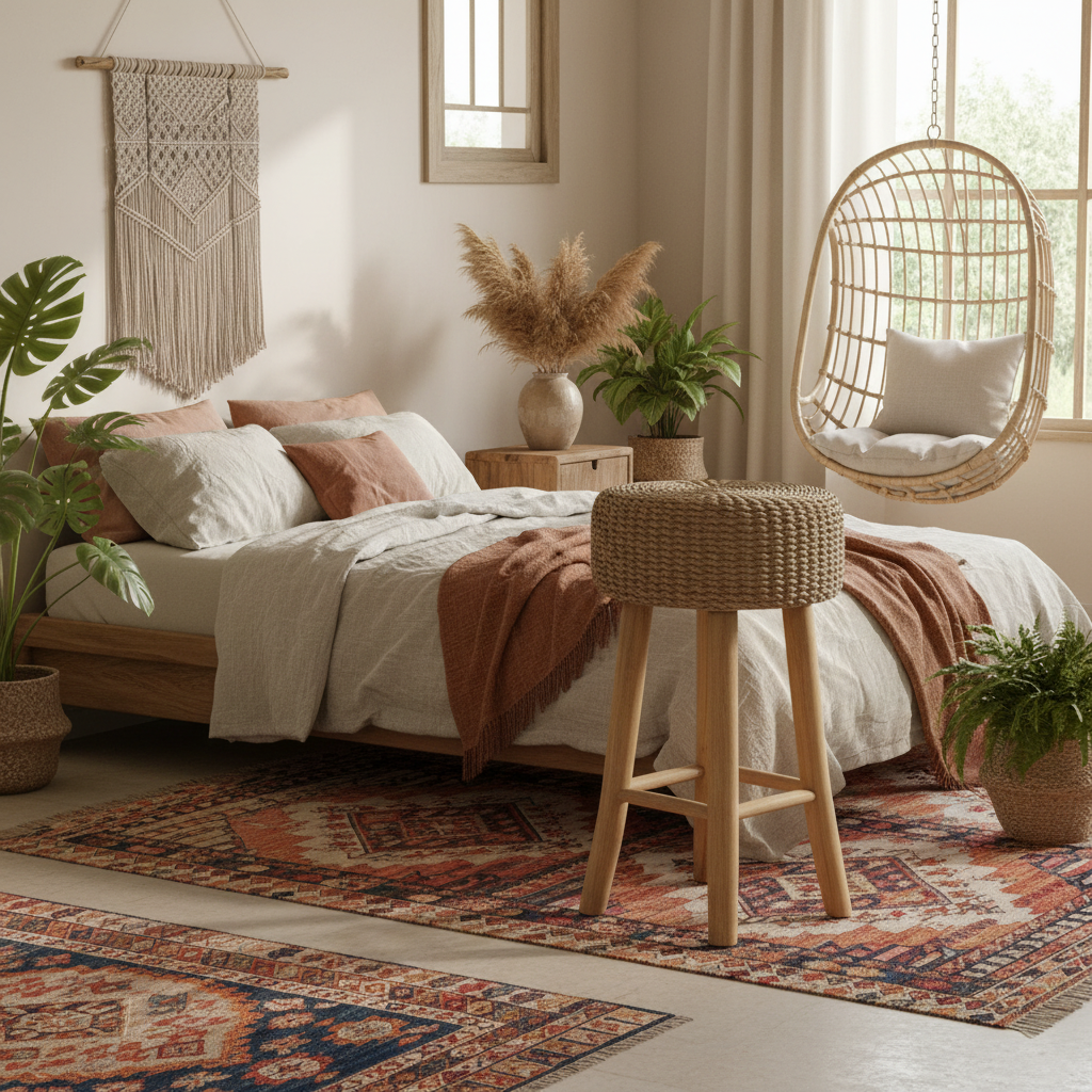 Woven Water Hyacinth Bar Stool Model Pangabatang