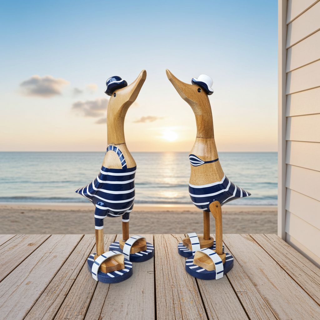 Ducks in bathing suites. Model Blue