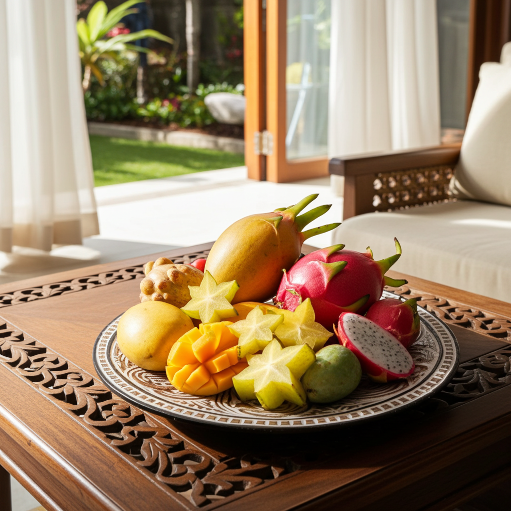 Handcarved Timor plate. Model Giri