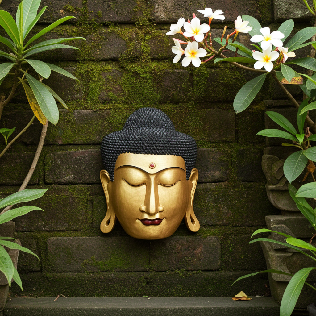 Máscara de Buda Dorada