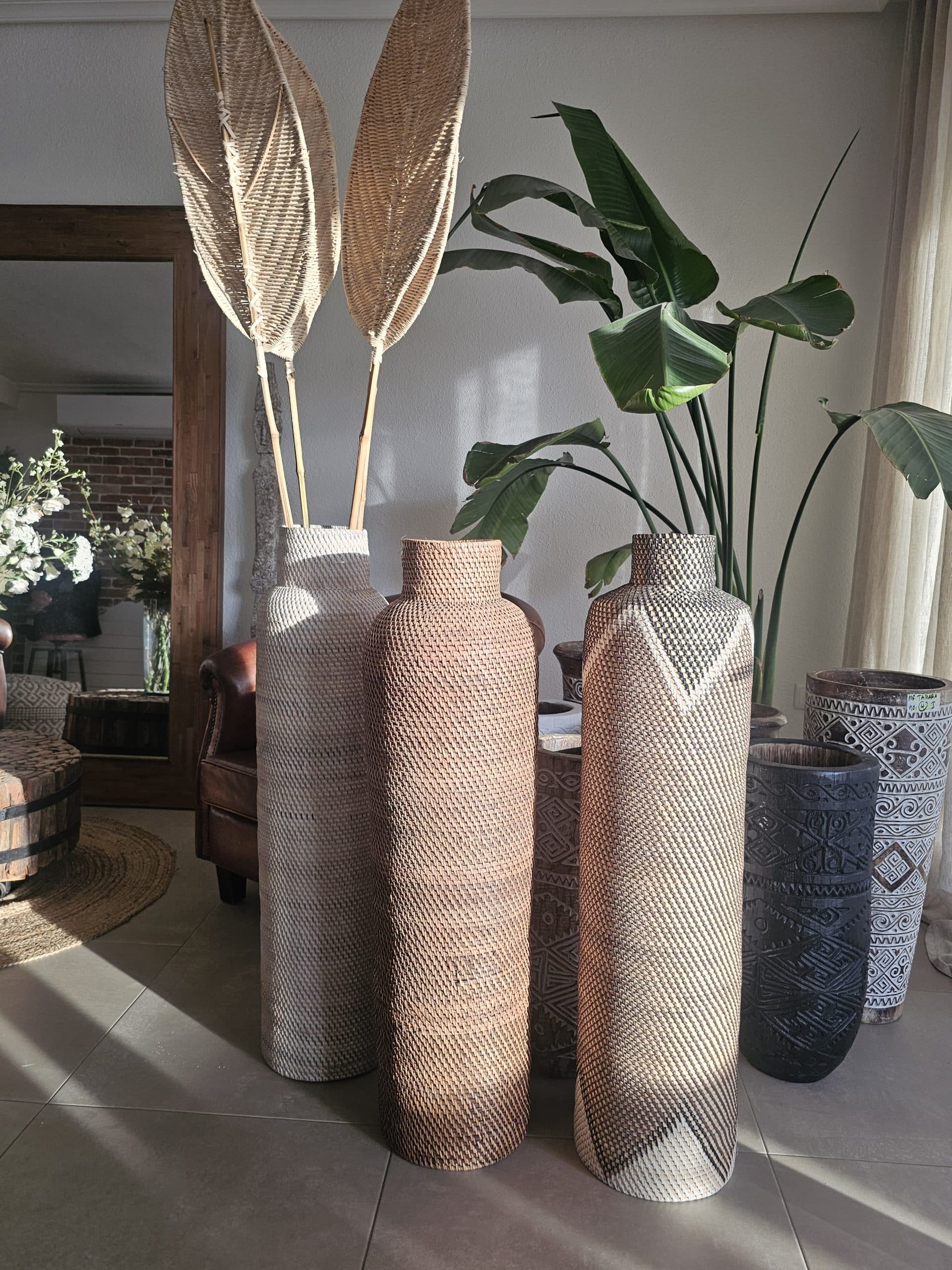 Rattan Vase Model Danu