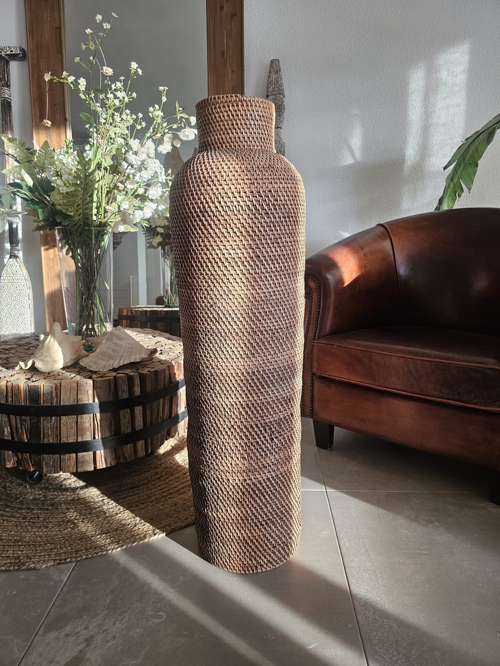 Rattan Vase Model Danu