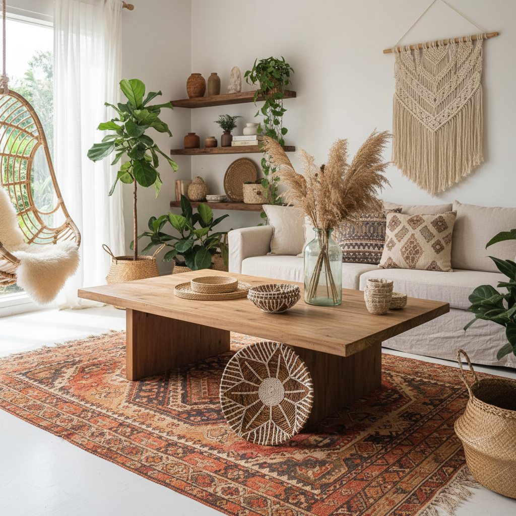 Prato de Parede Decorativo em Erva Marinha Entrançada Modelo Lakor