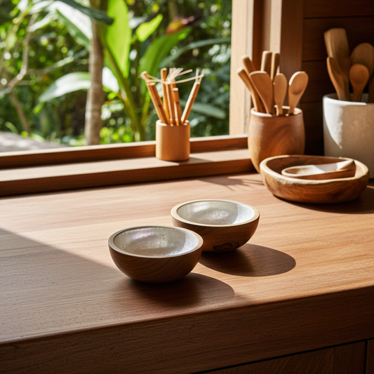 Small capiz shell decorative 10cm bowl
