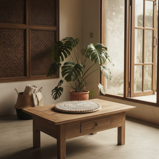 Round Woven Rope Placemat Model Simuk