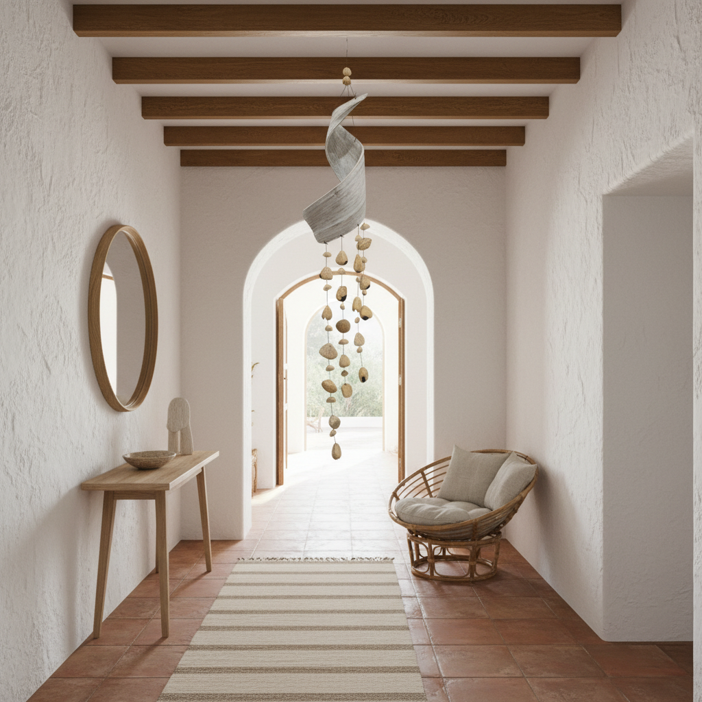 Spiral Shell Hanging Wind Chime Model Moti