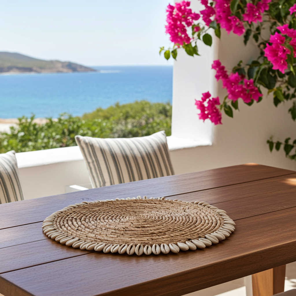 Mantel individual de hoja de plátano