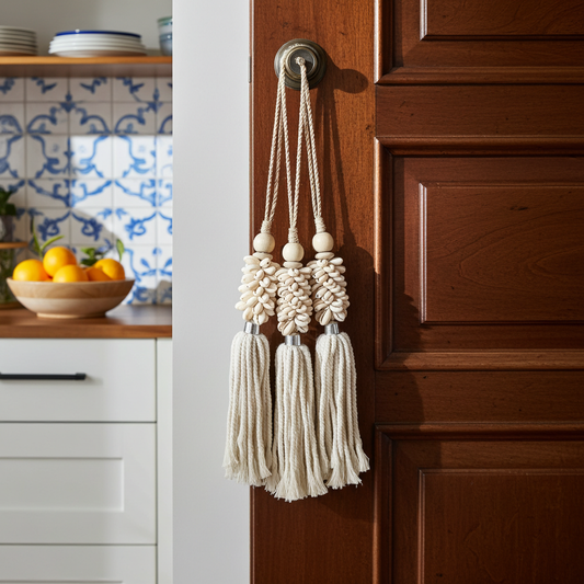 Doorhanger with white shells
