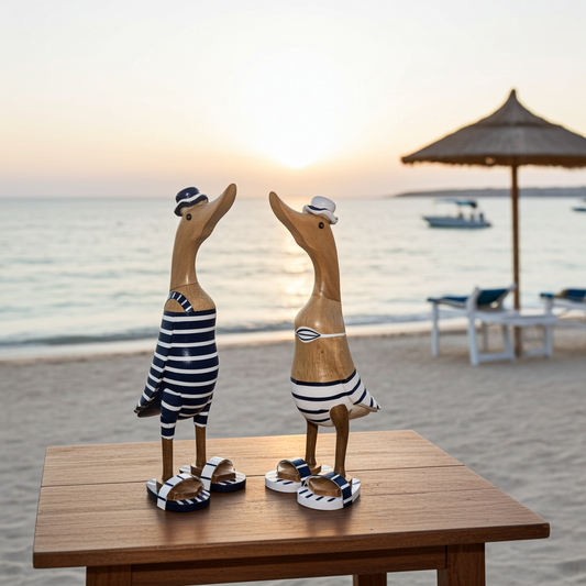 Ducks in bathing suites. Model Blue