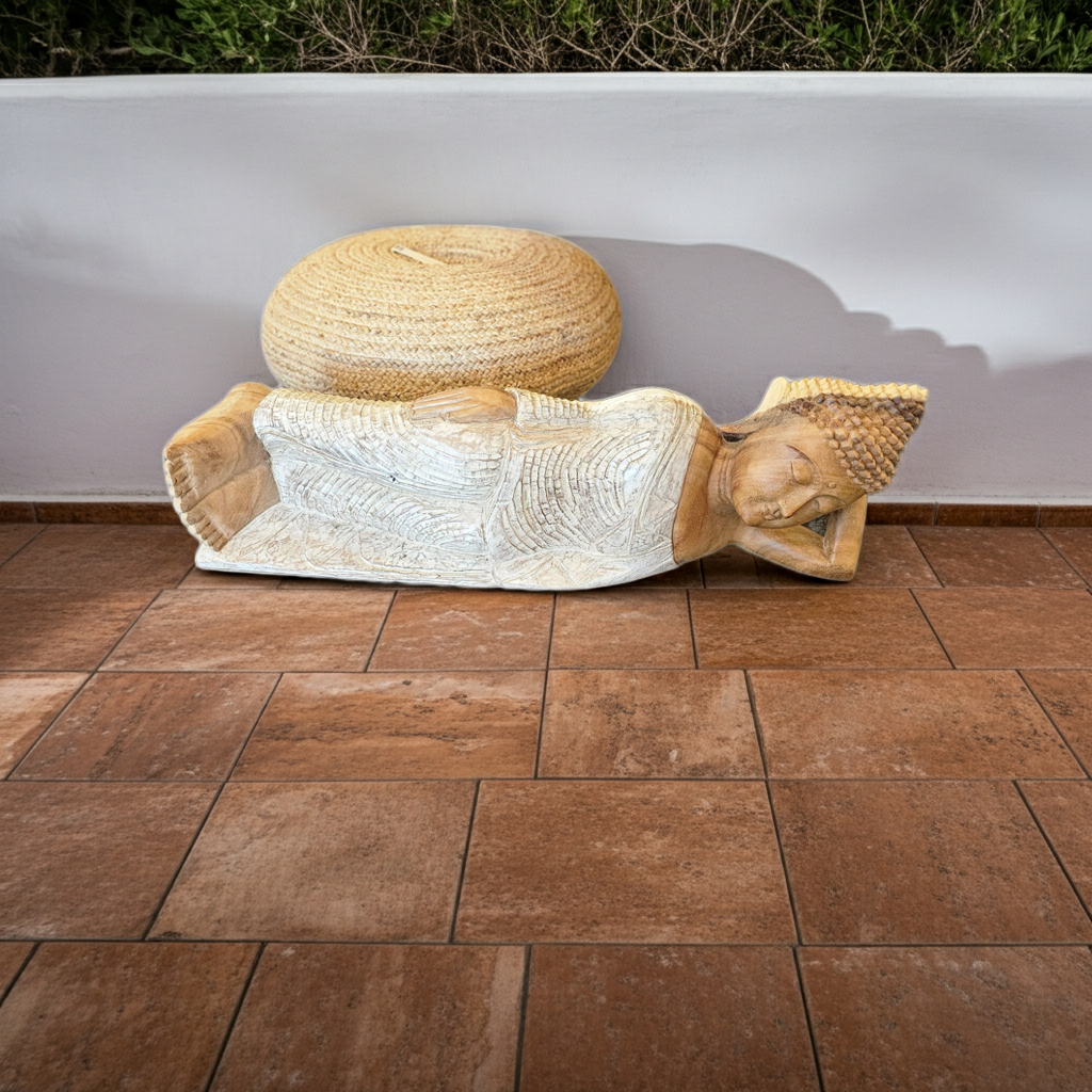 Reclining Wooden Buddha