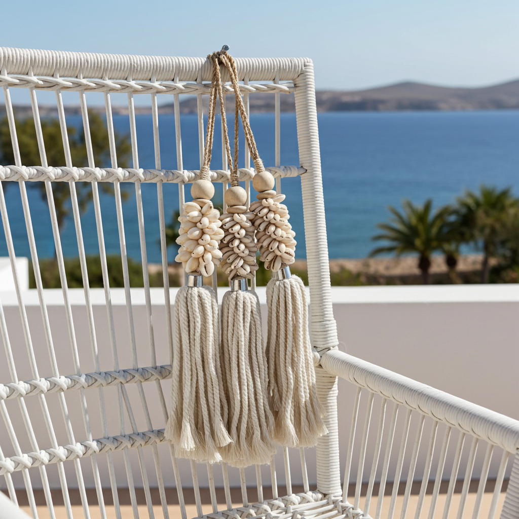 Doorhanger with white shells