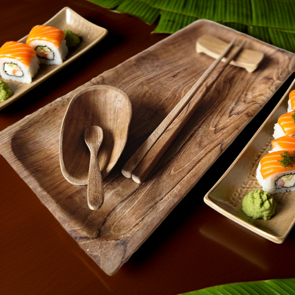 Wooden Sushi Set