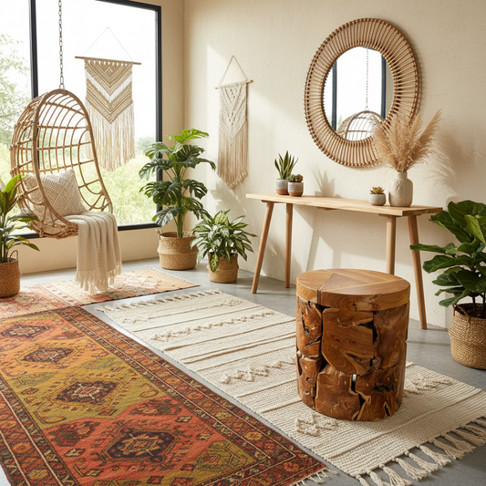 Rustic Teak Root Side Table Model Tegal