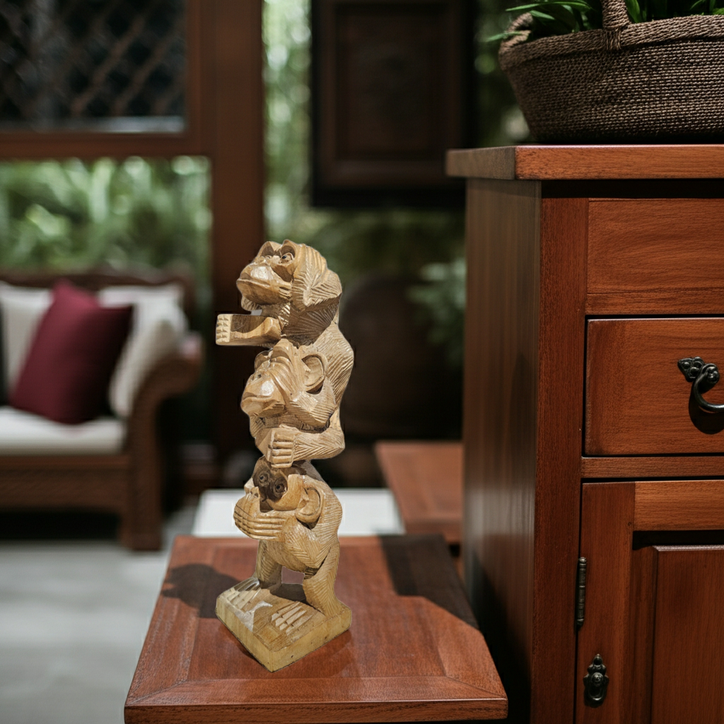 See no evil, hear no evil monkeys vertical